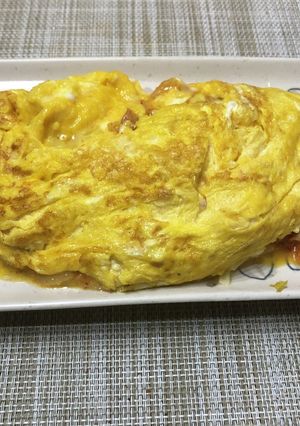 卵とろーりキムチーズオムレツ-レシピのメイン写真