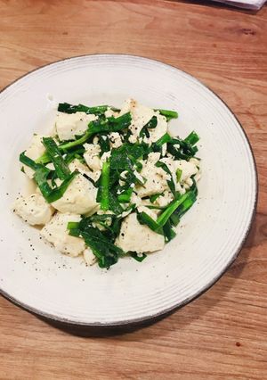 ニラ豆腐-レシピのメイン写真