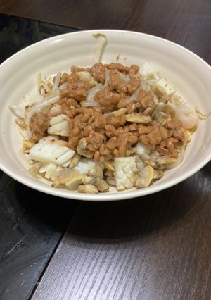 シーフードもやし納豆サラダ-レシピのメイン写真