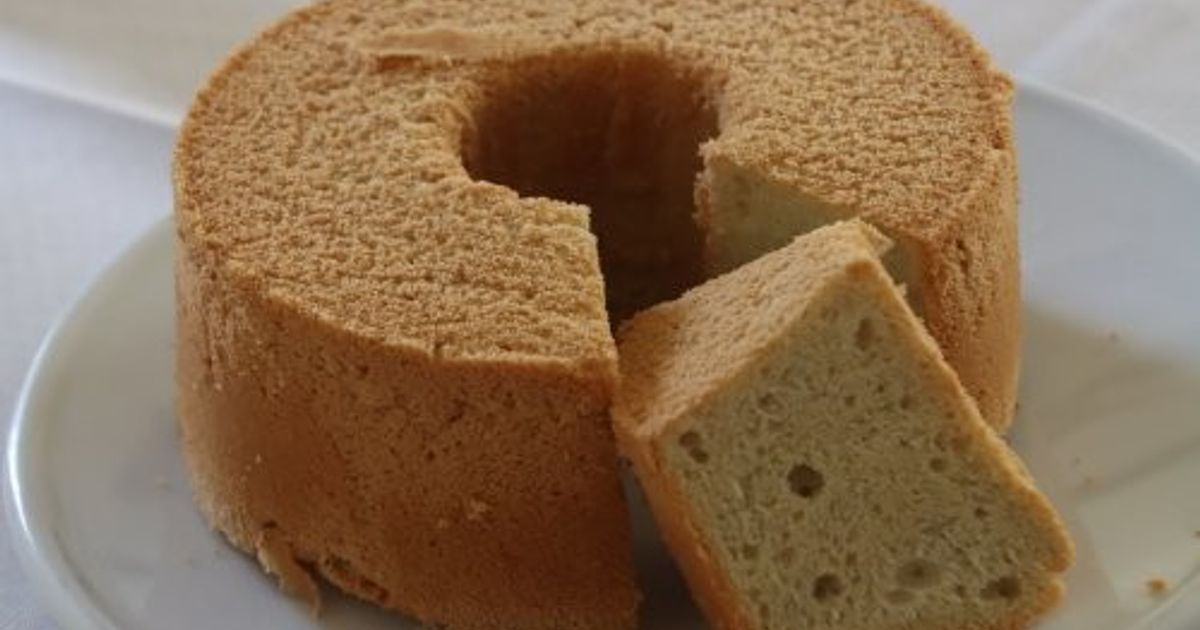 天然酵母でシフォンケーキ by takaya 【クックパッド】 簡単おいしい