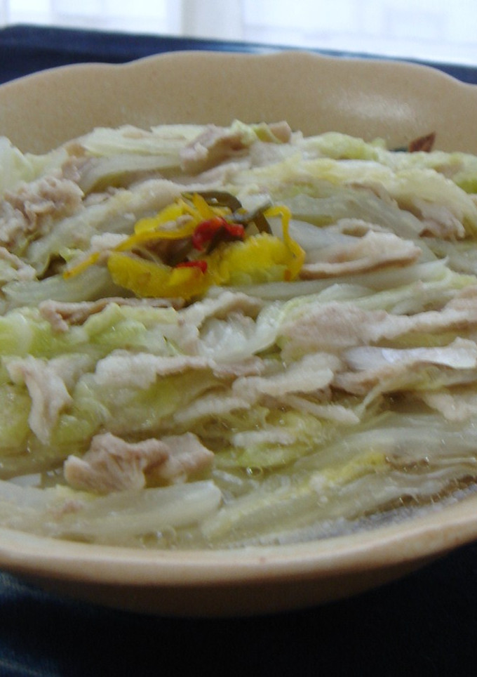 白菜と豚肉の重ね煮（覚え書）-レシピのメイン写真