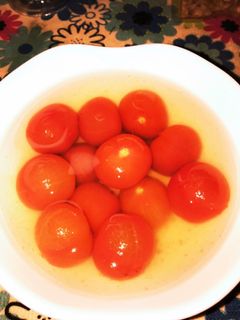 ミニトマトの麺つゆおひたし-レシピのメイン写真