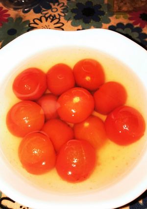 ミニトマトの麺つゆおひたし-レシピのメイン写真