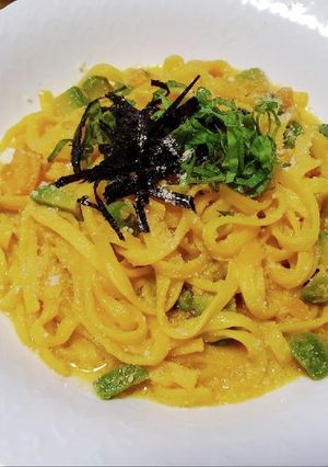 ウニとエビとアボカドの濃厚パスタ-レシピのメイン写真