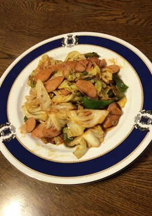 魚肉ソーセージ簡単炒めもの-レシピのメイン写真