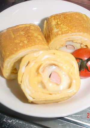 ★ちくわ巻き巻き卵焼き★-レシピのメイン写真