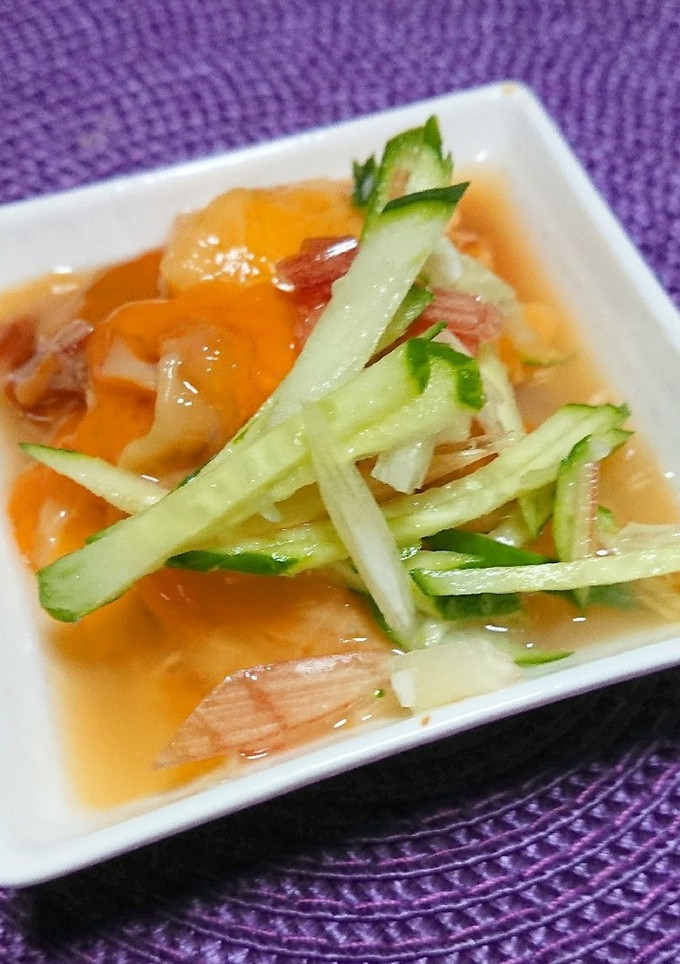 ほやときゅうりとみょうがの酢の物-レシピのメイン写真