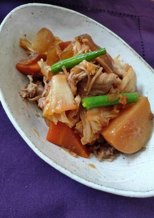 本技凄旨キムチ肉じゃが-レシピのメイン写真