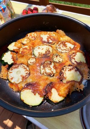 ズッキーニ のパリパリチーズ焼き-レシピのメイン写真