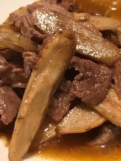 牛肉とごぼうの甘辛炒め-レシピのメイン写真