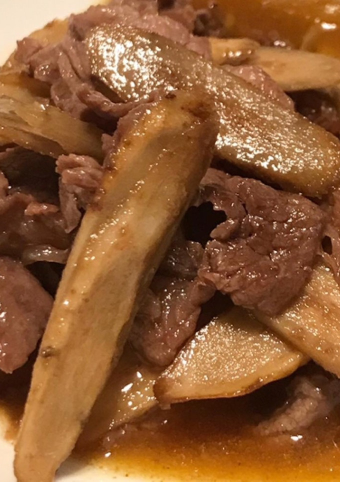 牛肉とごぼうの甘辛炒め-レシピのメイン写真
