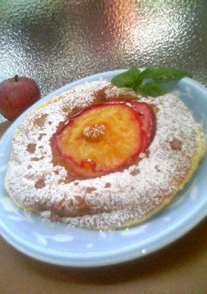 かわいい♡りんごとはちみつパンケーキ♡-レシピのメイン写真