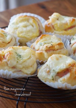 ハムマヨチーズのパン。~お惣菜パン~-レシピのメイン写真