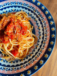 感動★サバ缶トマトパスタ-レシピのメイン写真