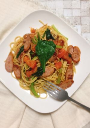 ステーキスパイスでスパイシースパゲティ-レシピのメイン写真