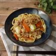 さっぱり梅しょう油の焼きうどん