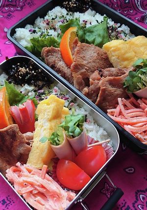 ❜21/5/25 生姜焼き弁当-レシピのメイン写真