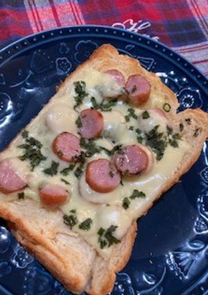◆ウインナー大葉チーズトースト◆-レシピのメイン写真