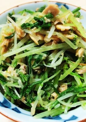 簡単おかず:水菜のツナ和え-レシピのメイン写真