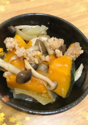 簡単きのことカボチャで作る☆肉じゃが風🌟-レシピのメイン写真