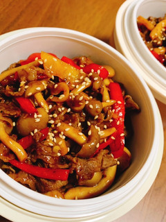 牛肉しめじピーマンのオイスターソース丼-レシピのメイン写真