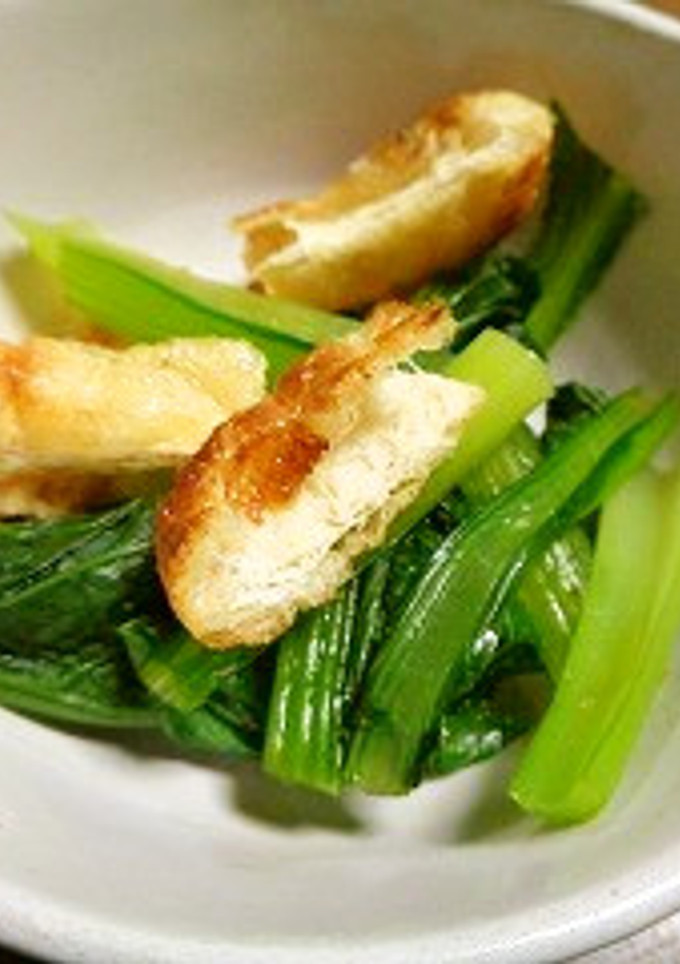 焼き揚げと小松菜の和え物-レシピのメイン写真