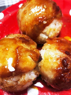 たこ焼き後の♪肉巻きおにぎり-レシピのメイン写真
