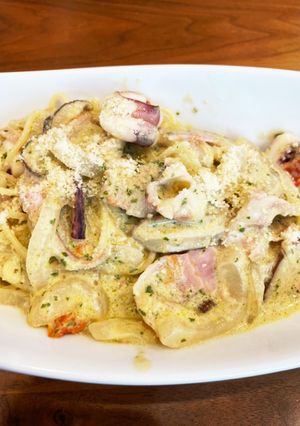 本格ジェノベーゼ(トマト)クリームパスタ-レシピのメイン写真