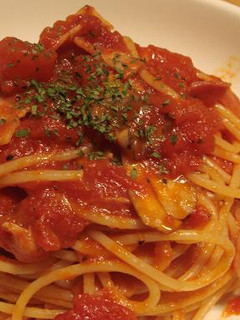 ベーコンと舞茸のトマトパスタ-レシピのメイン写真
