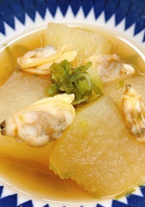 【病院】あさりと冬瓜煮【朝食】-レシピのメイン写真
