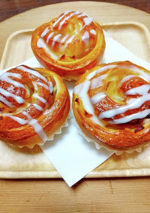 りんごパン(分けて焼いてみました)-レシピのメイン写真