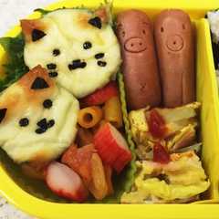 รูปของ ズッキーニのチーズ焼き キャラ弁