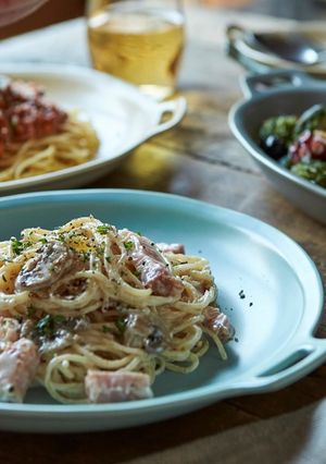 マッシュルームの柚子胡椒クリームパスタ-レシピのメイン写真