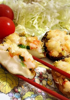 簡単！ストレス解消！しいたけ❤︎えびカツ-レシピのメイン写真