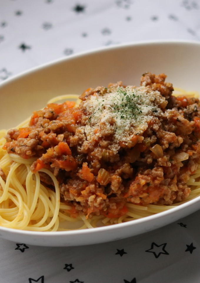 とっても簡単で本格的！ミートソースパスタ-レシピのメイン写真