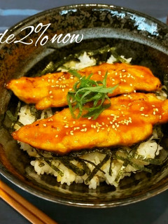 鶏のササミの蒲焼丼-レシピのメイン写真