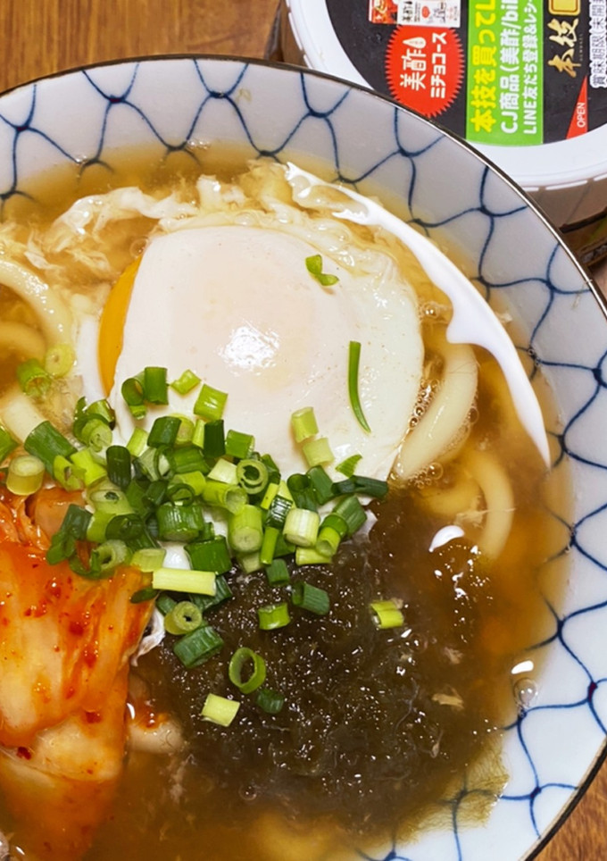 本技 凄旨キムチうどん-レシピのメイン写真