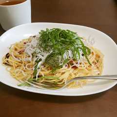 รูปของ 釜揚げしらすと梅のさっぱりパスタ