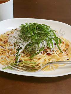 釜揚げしらすと梅のさっぱりパスタ-レシピのメイン写真