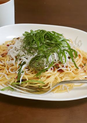釜揚げしらすと梅のさっぱりパスタ-レシピのメイン写真
