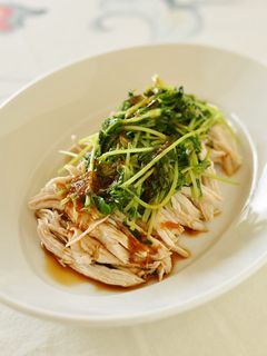 鶏胸肉と豆苗のぴり辛ソース-レシピのメイン写真