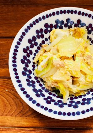 節約レシピ！白菜とツナの卵とじ-レシピのメイン写真