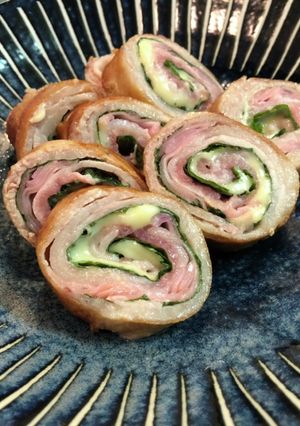 新生姜と紫蘇チーズの豚バラ巻き-レシピのメイン写真