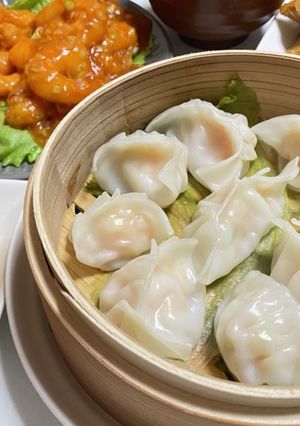 もちもち！海老蒸し餃子✩.*˚-レシピのメイン写真