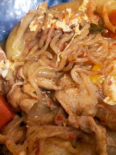 フライパンと鍋でキムチ肉じゃが-レシピのメイン写真
