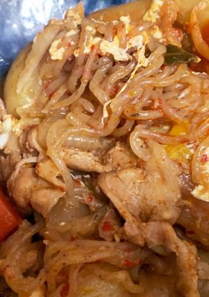 フライパンと鍋でキムチ肉じゃが-レシピのメイン写真
