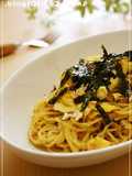 麺つゆ梅マヨパスタ