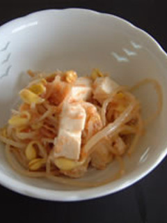 もやしと豆腐の明太子和え-レシピのメイン写真