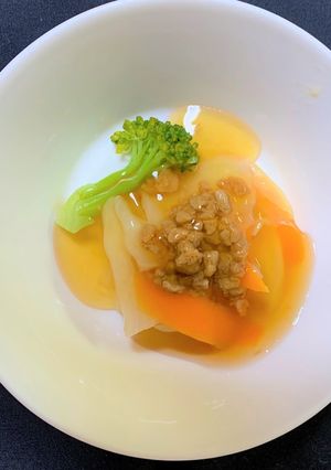 野菜と畑のしぐれ煮のあんかけ-レシピのメイン写真