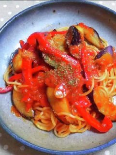 夏野菜のトマトスパゲッティ-レシピのメイン写真